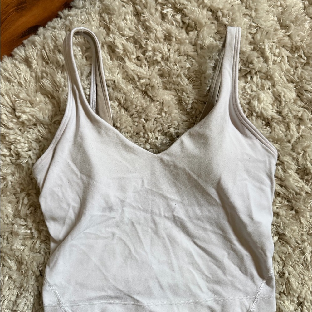 White V-Neck Lululemon align Tank Top